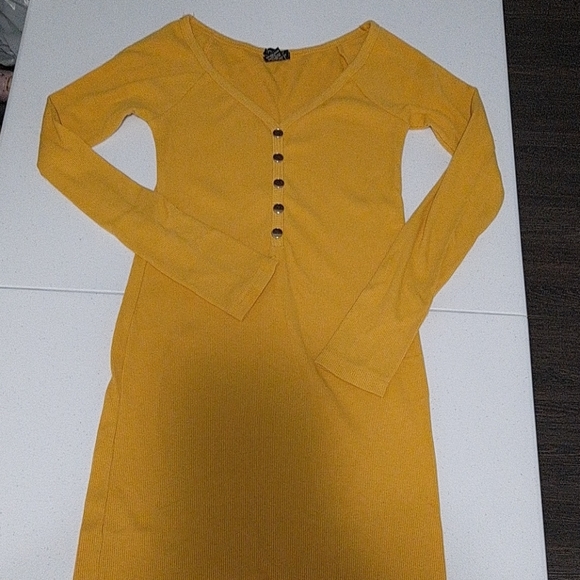 Rue 21 Mustard Yellow Dress - Picture 2 of 7